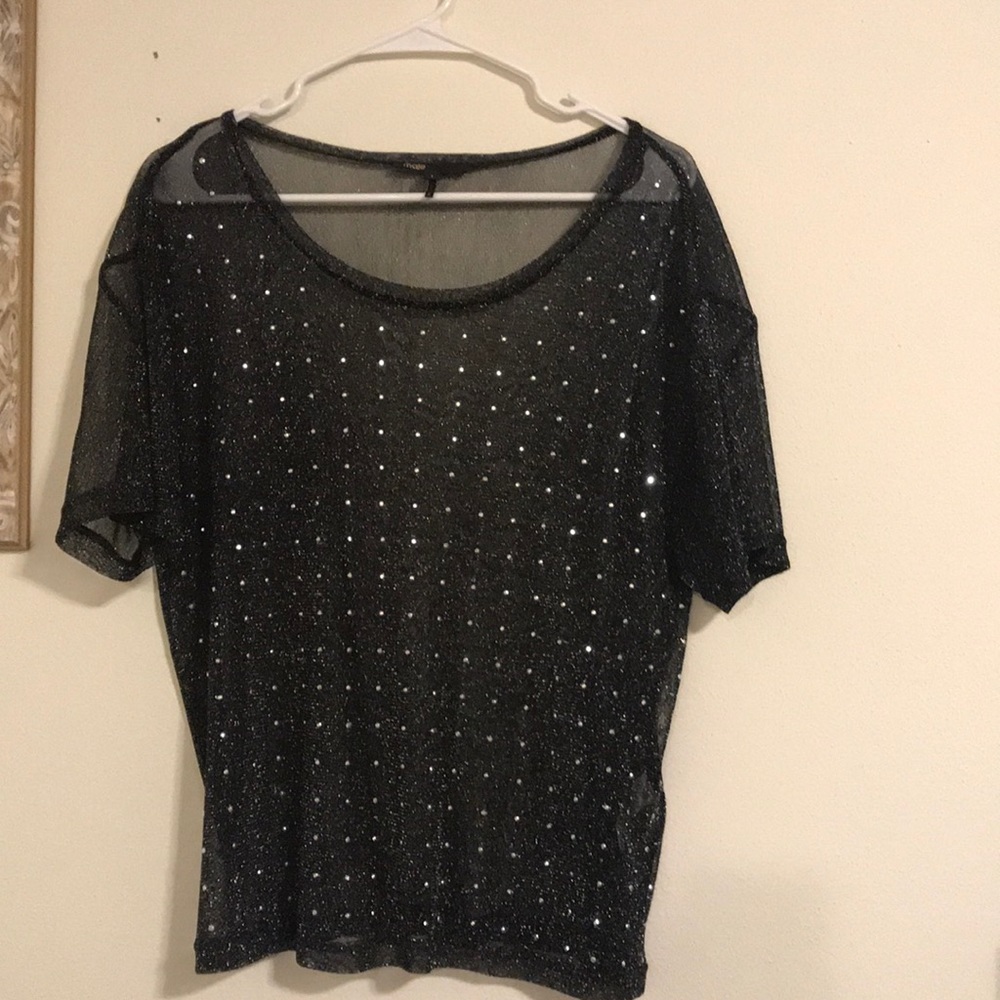 Maje Sheer Designer Top